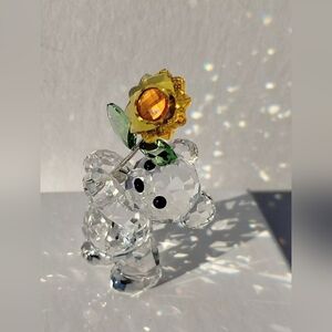 Swarovski Kris Bear A Sunflower Especially For You 2006 Figurine Sculpture